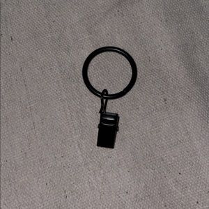 42 pack 1 inch black curtain clips